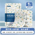 Disposable bed sheets, duvet covers, pillowcases, four piece white hotel portable set, travel double bedding.