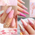 MEET ACROSS 12PCS/Set Pink Glitter Gel Nail Polish Macaron Blue Semi Permanent Nail Art Gel Varnish Spring Summer Manicure Kits. 