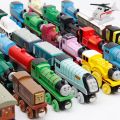【No-Questions-Asked Refund】 TE Children's Trains Wooden Train Interactive Games. 