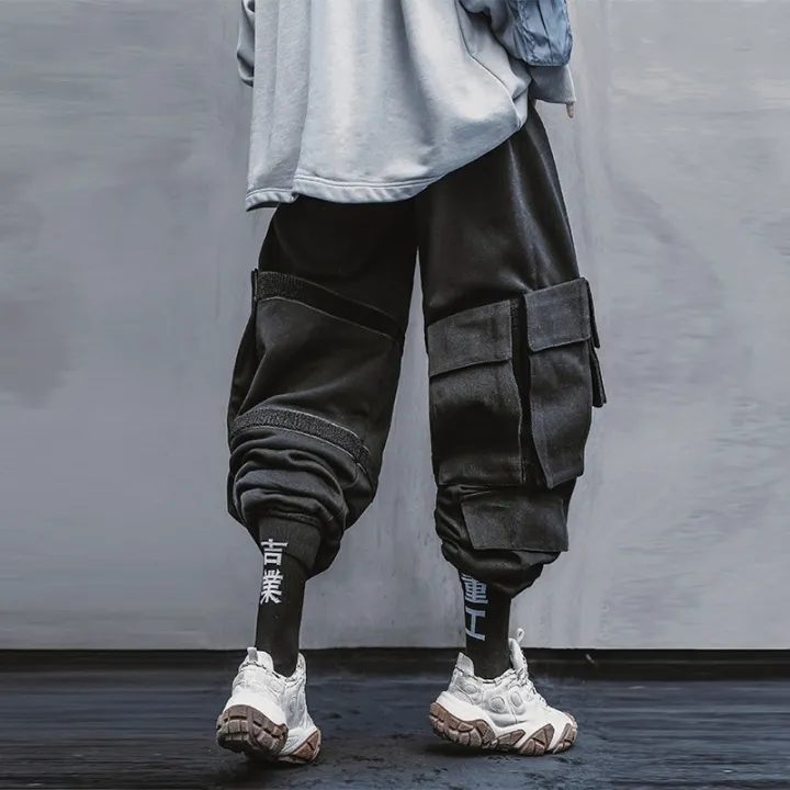 11%20BYBB'S%20DARK%20Streetwear%20Cargo%20Pants%20Elastic%20Waist%20Multickets%20Joggers%20Pant%20Man%20Harajuku%20PuTactical%20Trousers%20WB063%20-%20Image%205