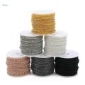2 Roll O Shape Jewelry Making Chain 20 Yard Necklace Bracelet Extender Chain 2mm.