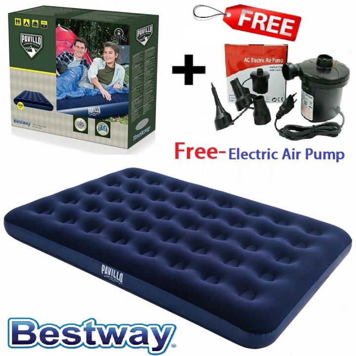 Indulge Durablity - Upscaled Quality - Bestway Pavillo Double Air Bed Flacked - Innovative Design - Expression of Yourself