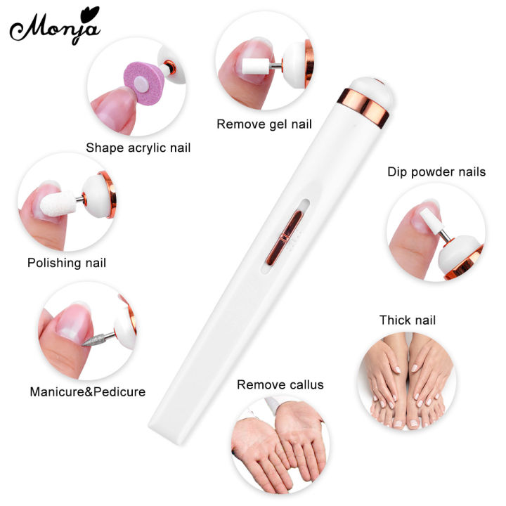 Monja%20Nail%20Art%20Drill%20Machine%20White%20and%20Lightpink%202W%EF%BC%8C%20Rosegold-5W%EF%BC%8CUSB%20Electric%20Acrylic%20False%20Nails%20Tips%20Grinder%20Cuticle%20Softener%20Sanding%20Grit%20Polishing%20Sander%20Bits%20Set%20Manicure%20Pedicure%20Care%20Portable%20Tools%20Devices%20-%20Image%204