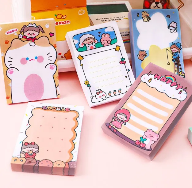 80Pcs/Book%20Cartoon%20Paper%20Sticky%20Notes%20Creative%20Notepad%20Memo%20Pads%20Office%20School%20Stationery%20Adhesive%20Stickers%20for%20Students%20-%20Image%204
