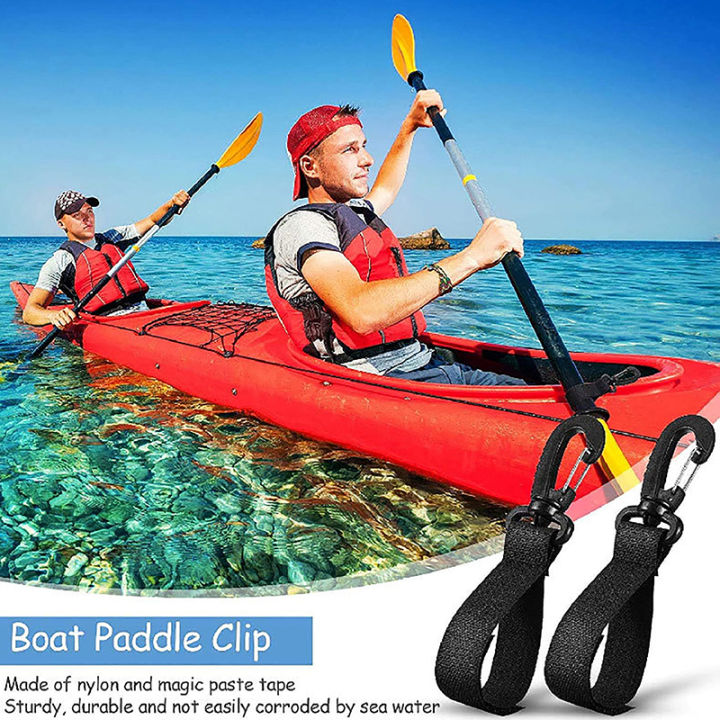 2Pcs Double Pack Kayak Paddle Magic Buckle Strap Clip For Sup Paddle Board Inflatable Paddle Outdoor Rowing Surf Boat Buckle Creek