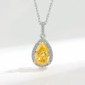 New clavicle chain feminine high carbon diamond pendant ladies European and American necklace women's wholesale ins style jewelry design sense. 