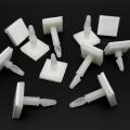 25pcs Adhesive Glue Nylon Plastic Standoff Spacer Stick Insert Lock Clip on Snap in Fixed Support PCB for 3mm Hole 1.6mm Chassis. 