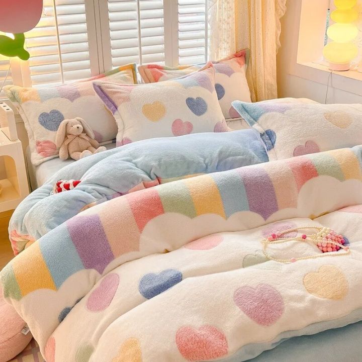 Winter%20Thicken%20Warm%20Velvet%20Duvet%20Cover%20Four%20Piece%20Set%20Plush%20Quilt%20Cover%20Bed%20Sheet%20Pillowcase%20Home%20Textile%20Bedding%20Set%20for%20Adults%20-%20Image%202