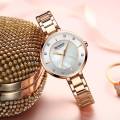 CURREN 9051-Rosegold & White Fashion Elegant Quartz Watch for Women.