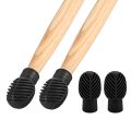 Silicone Drumstick Silent Practice Tips Drum Mute Drum Dampener Percussion Accessory Mute Replacement Musical Instruments Accessory.