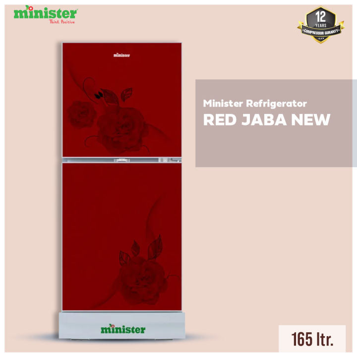 MINISTER REFRIGERATOR-165 RED JABA NEW