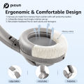 Picun ANC-05 Active Noise Cancelling Headphones with ENC Tech, Wireless Bluetooth Headphones Over Ear Headsets 40H Playing Time. 