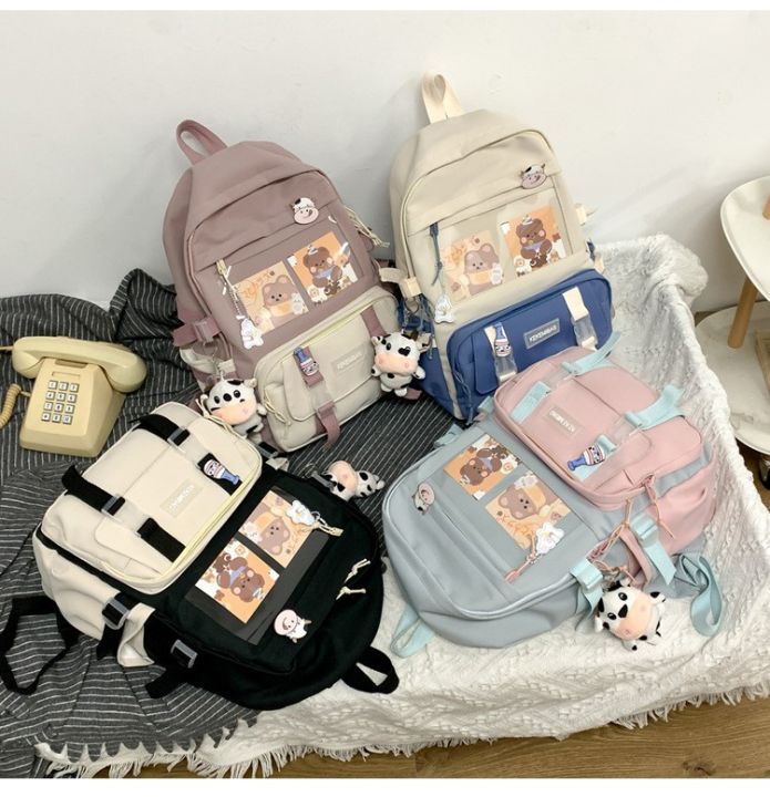 Fengdong%20cute%20school%20bags%20for%20girls%20kawaii%20bookbag%20doll%20college%20student%20black%20rucksack%20teen%20girl%20schoolbag%20fashion%20backpack%20-%20Image%208