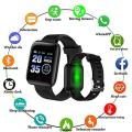 116 Plus Waterproof Smart Sports watch Bracelets & Fitness Tracker[D13]. 