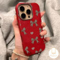 Fashion Leopard Print Bowknot Love HeartCase Compatible For IPhone 15 13 17 11 16 14 12 Pro Max Air 15 16 Plus XR XS Max 17 13 14 12 14 Pro Luxury Skin Feel Leather Texture Cover. 