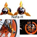 2 pcs Universal gutli for motorcycle or motorcycle front wheel slider- gold.