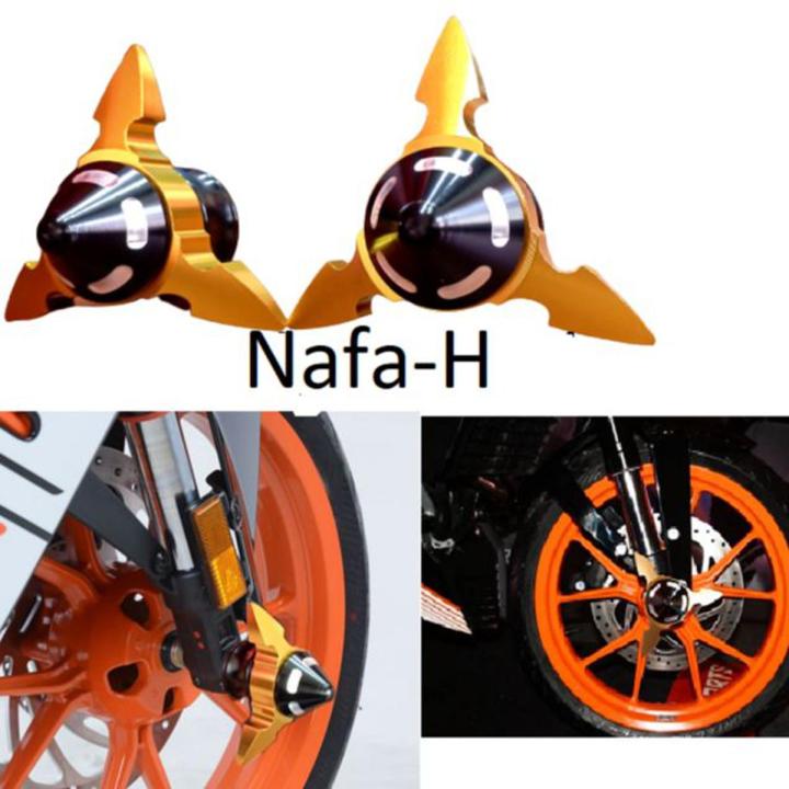 2 pcs Universal gutli for motorcycle or motorcycle front wheel slider- gold