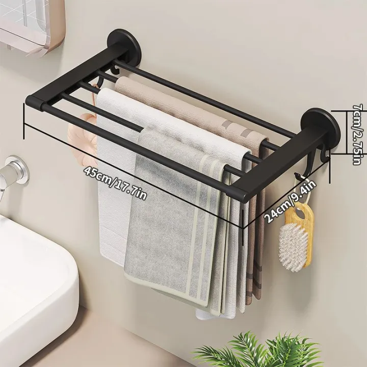 Multi%20Functional%20Nail%20Free%20Bathroom%20Storage%20Rack,%20Towel%20Rack,%20Sock%20Rack,%20Towel%20Rack,%20Slipper%20Rack%20-%20Image%202