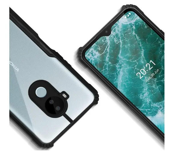 Spazy%20Case%C2%AE%20Nokia%20C30%20Back%20Cover%20%7C%20Transparent%20Crystal%20Clear%20Hard%20PC%20Back%20Case%20with%20TPU%20Bumper,%20Drop%20Protection%20Case%20Cover%20for%20Nokia%20C30%20-%20Image%202