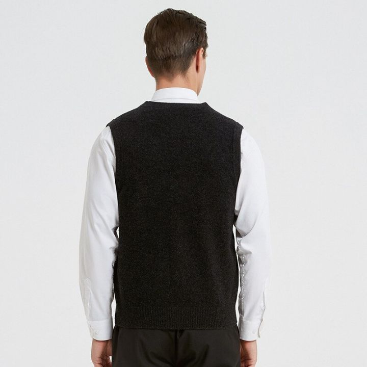 pocket%20vest%20cardigan%20men%20sweater%20fashion%20black%20top%20clothing%20for%20mens%20sweaters%20coat%20gilet%20fall%20vintage%20v%20neck%20winter%20man%20jacket%20-%20Image%202