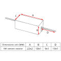 5W Ceramic Cement Resistor 5 Pcs In A Pack 0.1R 0.5 2 3 4.7 10 20 50 100 6.8k Ohm 5% Ceramic Resistor. 