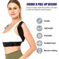 1Pcs Posture Corrector for Women Men, Adjustable Breathable Back Straightener for Relief Spine Clavicle Shoulder and Neck Pain.