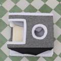 Pet Cat House Sisal Cat Mansion Storage Kitty Cave Bed Cat Houses for. 