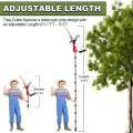 For Tree Trimmer Extendable 13ft Pole Saws, Stainless Steel Long Handle Pruner, for Tree Trimming. 