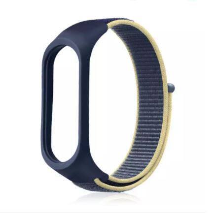 Mi Band 4 Woven Nylon Braided Solo Loop belt Bracelet Strap