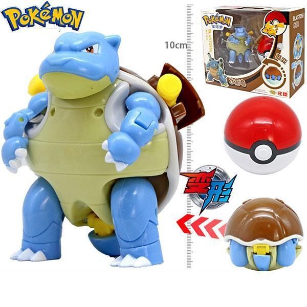Pokemon Blastoise Water With Poke Ball Action Figure Set