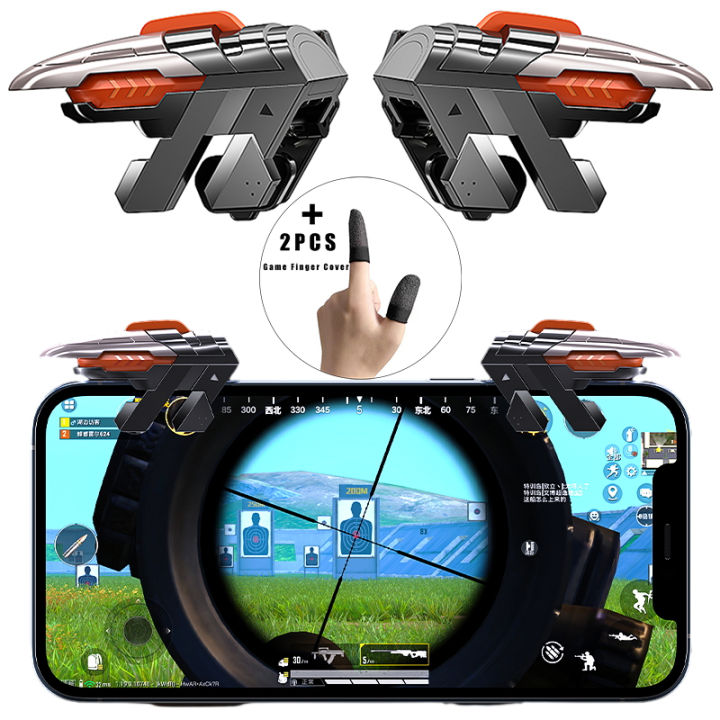 AK06 PUBG Mobile Phone Game Trigger Fire Button Handle Shooter Game Joysticks Gamepad For Fire Aim Key L1R1 Controller