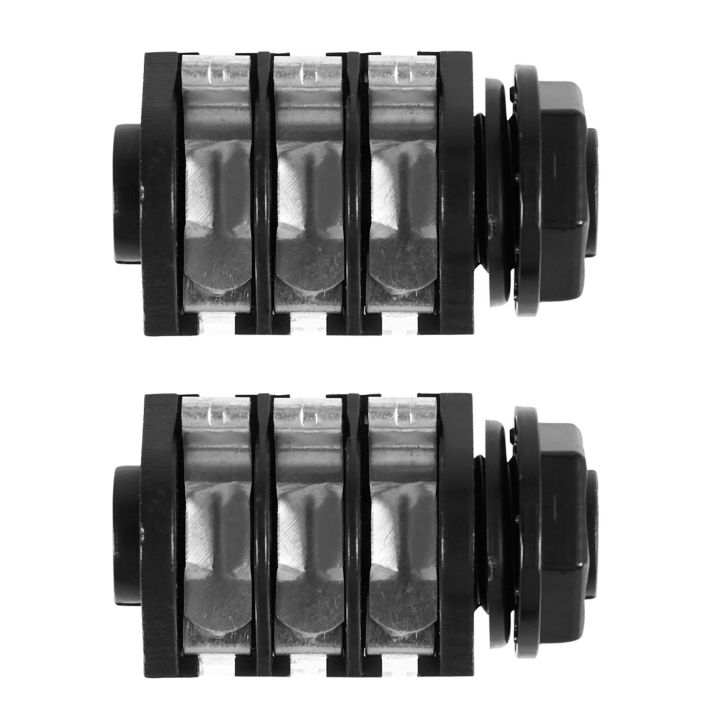 2Pcs 1/4" 6.5mm Stereo Audio PCB Panel Mount Headphone Jack Socket 6 Pin