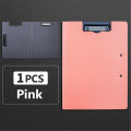A4 File Folder Clipboard Writing Pad Memo Clip Board Double Clips Test Paper Storage Organizer School Supplies Office Stationary. 
