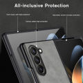 For Samsung Galaxy Z Fold 6 Case Lambskin Leather Slim Back Cover Samung ZFold6 ZFold 6 Fold6 5G Camera Shockproof Funda Coque.
