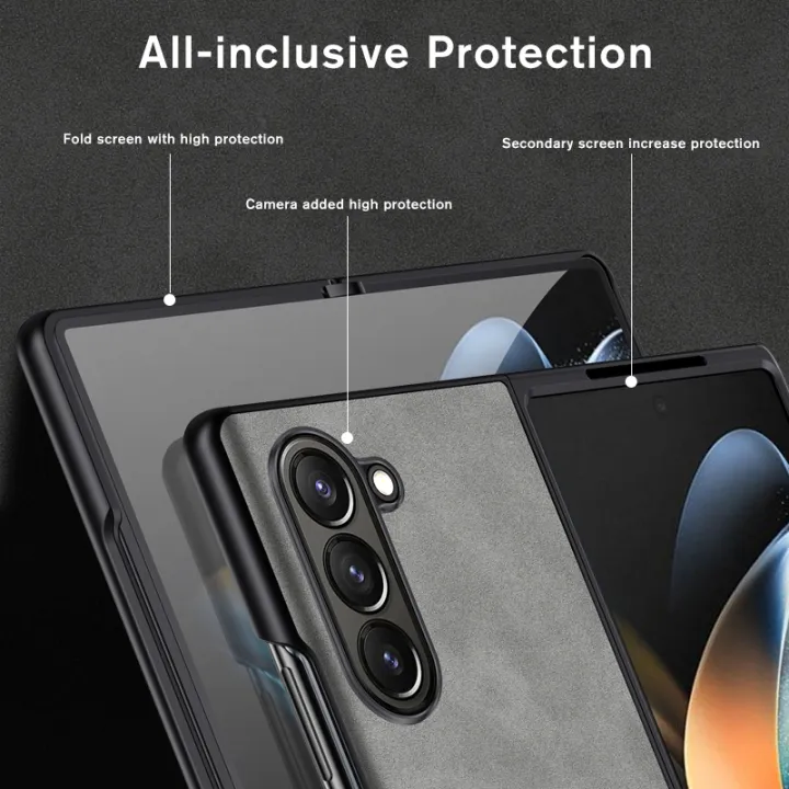 For%20Samsung%20Galaxy%20Z%20Fold%206%20Case%20Lambskin%20Leather%20Slim%20Back%20Cover%20Samung%20ZFold6%20ZFold%206%20Fold6%205G%20Camera%20Shockproof%20Funda%20Coque%20-%20Image%202