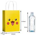 8Pcs Pokemon Birthday Party Decorations Gift Bags Paper Candy Bags Treat Tote Bag for Baby Shower Kids Birthday Party Supplies MuXiaRe. 