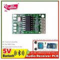 Bluetooth Audio Receiver board 5V 2A Bluetooth mp3 lossless decoder board Wireless Pre-Amp Module.