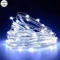 100/200 LED Solar Copper Wire String Lamp Led Strip Fairy Garland Outdoor Garden Decorative Light Wedding Christmas Decoration--100led-white--. 