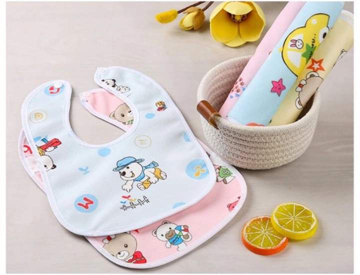 1%20Pcs%20Baby%20Bibs%20Apron%20for%20Baby%20boy%20and%20Girl%20Multicolor%20-%20Image%202