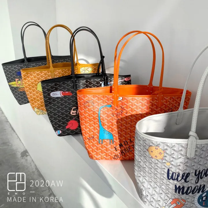 Dogtooth%20bag%20South%20Korea's%20new%20large-capacity%20one-shoulder%20Dongdaemun%20Tote%20women's%20hand-held%20cross-border%20women's%20bag%20authentic%20fashion%20emo%20-%20Image%202