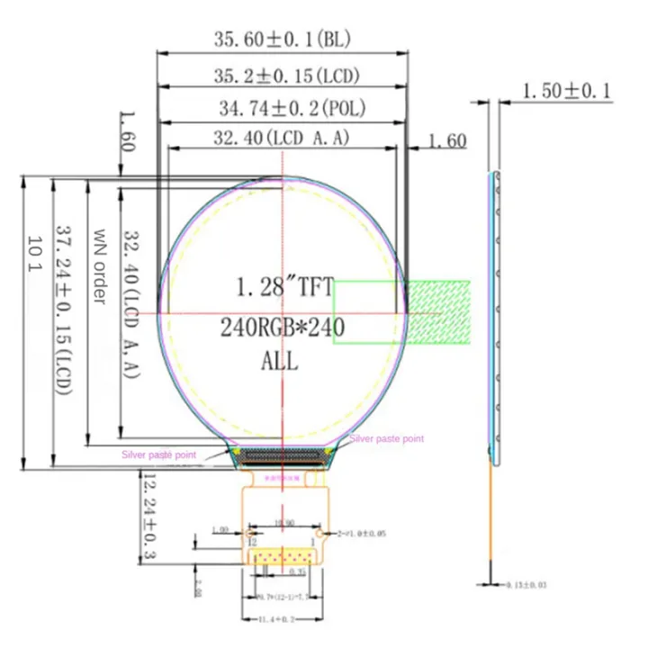 Black%20Display%20Screen%20LCD%20Display%20Screen%20Display%20Module%201.28Inch%20IPS%20Round%20Colorful%20LCD%20Board%20240X240%20SPI%20Interface%20GC9A01%20Driver%20-%20Image%206