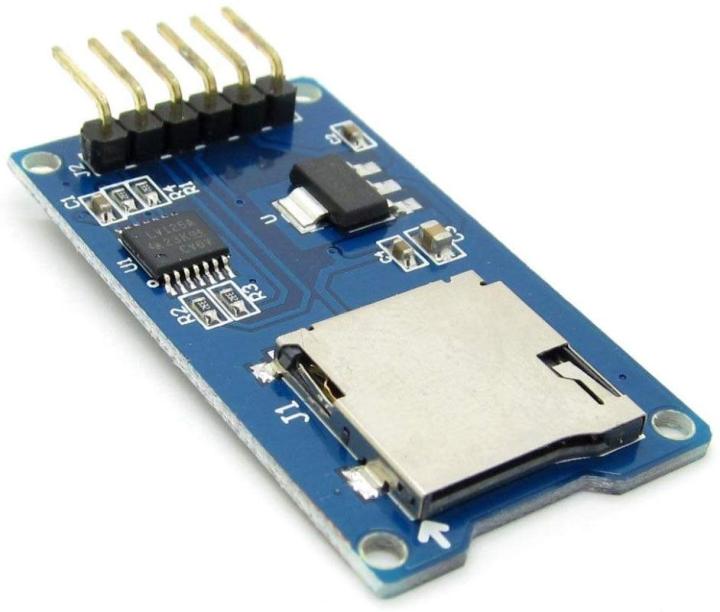 MICRO%20SD%20TF%20Card%20Module%206Pin%20Micro%20SD%20Card%20&%20SDHC%20High%20Speed%20Card%20Mini%20Micro%20SD%20Card%20Module%20TF%20Card%20Reader%20Module%20Adapters%20SPI%20Interfaces%20With%20Level%20Converter%20Chip%20For%20Arduino%20-%20Image%202