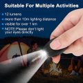 Keychain LED Flashlight Outdoor Emergency Keychain Light LED Key Ring Light Torch Multicolor Key Ring Flashlight Keychain Light for Camping,. 