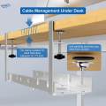 Cable Management Shelf Flexible Wire Hiders for Standing Desk Home Office. 