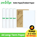 Straps,PeriPage Thermal A4 Paper for A40 Printer Quick Dry Long Time Storage Continuous Paper Roll Folded Thermal Paper Papel Termico.