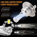 4PCS Mini H7 + H7 Combo LED Headlight Kit Bulbs High Low Beam 240W 52000LM 6000K Kit Super White. 