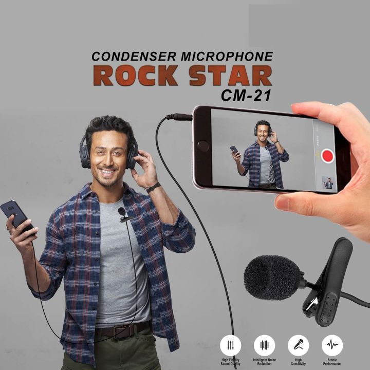 Condenser%20Clip%20Microphone%20with%203.5mm%20Jack%20and%201.5m%20Cable%20for%20YouTube,%20TiK%20Tok%20videos%20and%20audio%20Recording%20-%20Microphone%20-%20Image%209