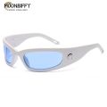 Moon Designed Rectangular Sunglasses Unisex Outdoor Cycling Goggles Hip Pop Punk Y2K Sun Glasses UV400 Oculos Lunette De Soleil. 
