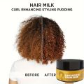 GZE Black Castor Oil Curl Defining Cream Non-stick Hydrates eliminates frizz, Hair-Smoothing Anti-Frizz Cream to Define. 