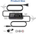 DC 3V-24V 5A Adjustable AC To DC Power Adapter DC Voltage Regulated Adapter Universal Adjustable Power Supply with Display Screen. 